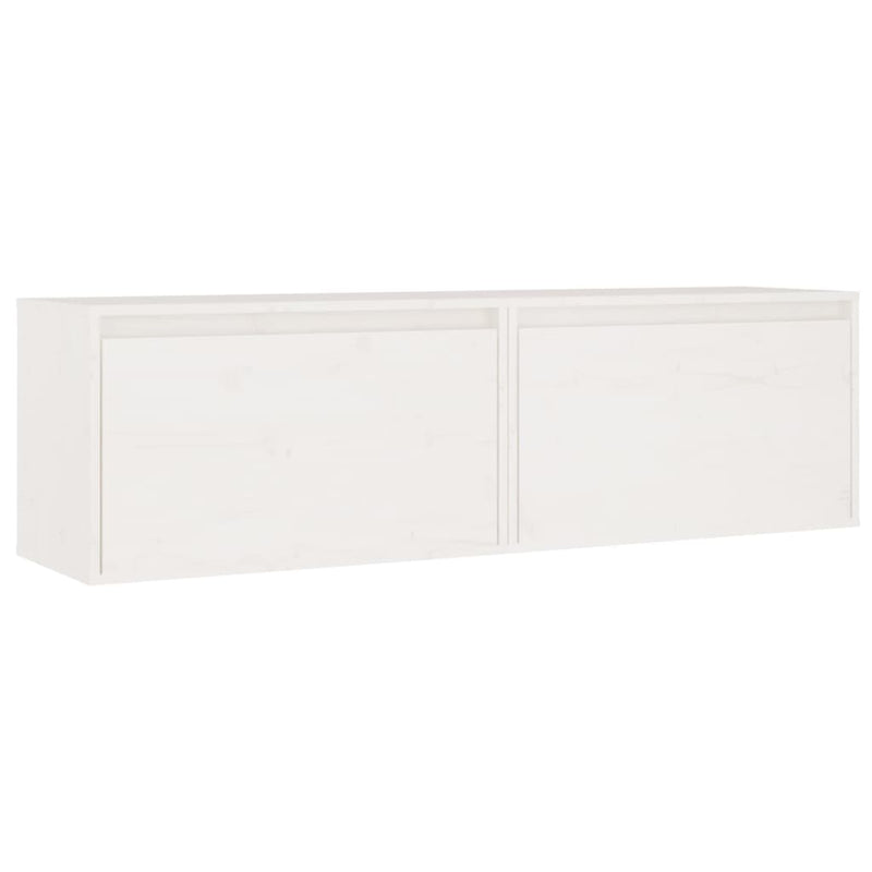vidaXL 2 darab fehér tömör fenyőfa faliszekrény 60 x 30 x 35 cm