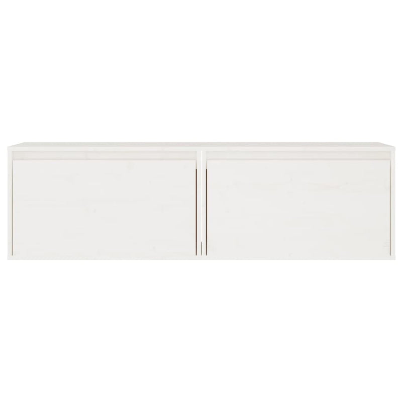 vidaXL 2 darab fehér tömör fenyőfa faliszekrény 60 x 30 x 35 cm