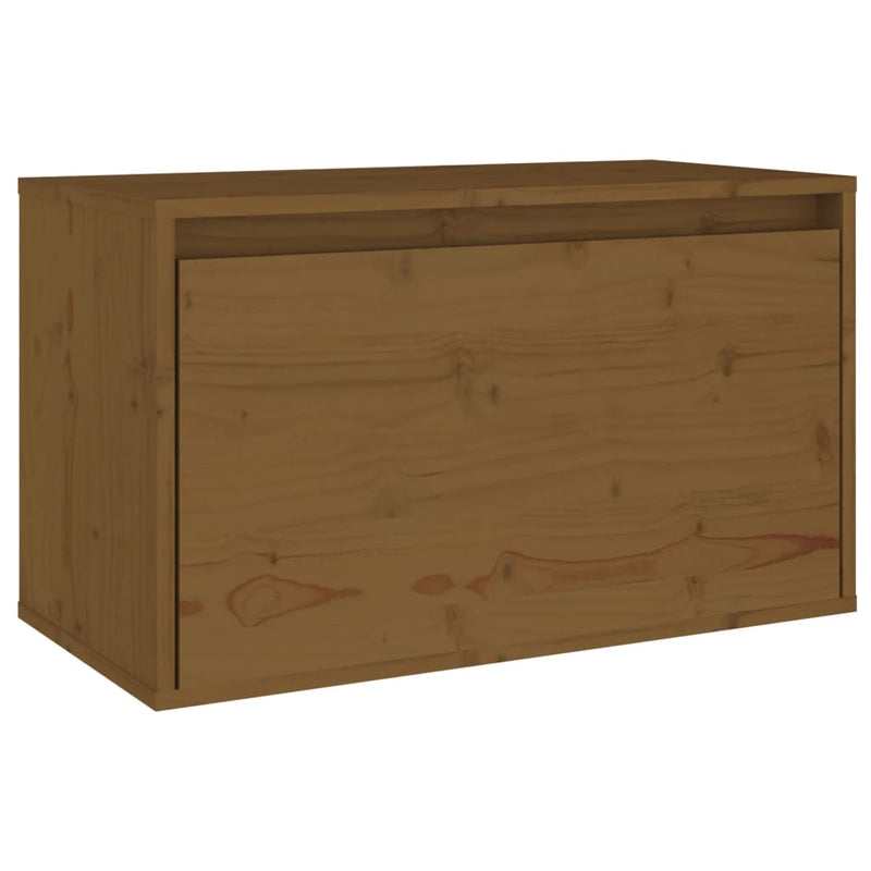 vidaXL mézbarna tömör fenyőfa faliszekrény 60 x 30 x 35 cm