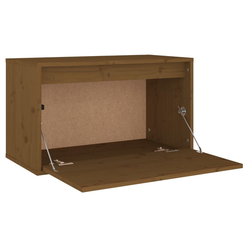 vidaXL mézbarna tömör fenyőfa faliszekrény 60 x 30 x 35 cm