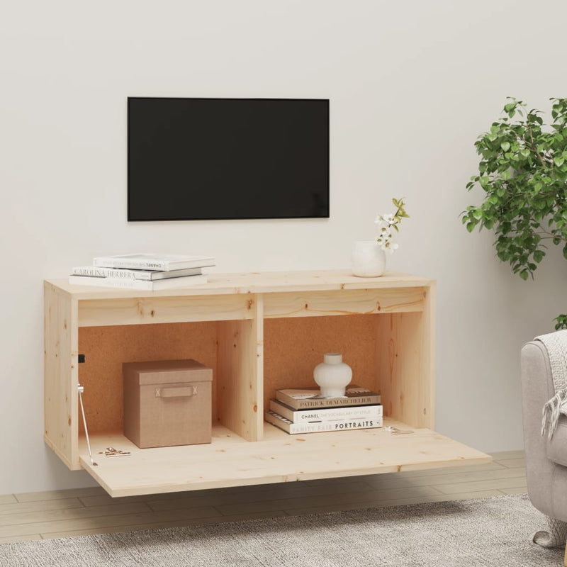 vidaXL tömör fenyőfa faliszekrény 80 x 30 x 35 cm