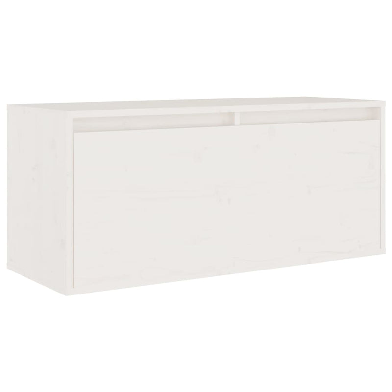 vidaXL fehér tömör fenyőfa faliszekrény 80 x 30 x 35 cm