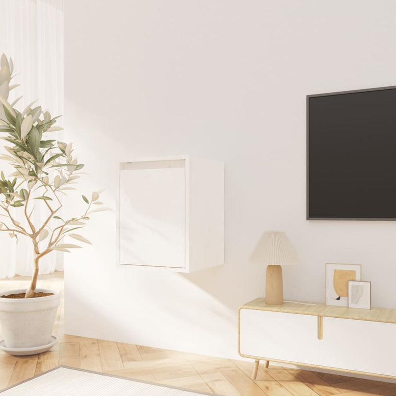 vidaXL 2 darab fehér tömör fenyőfa faliszekrény 100 x 30 x 35 cm