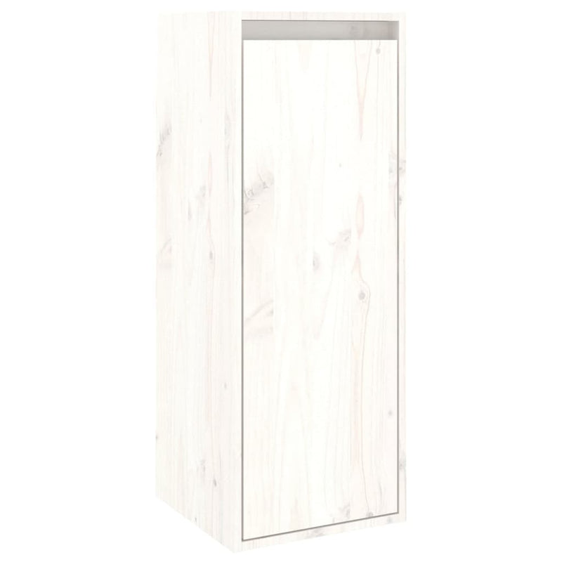 vidaXL fehér tömör fenyőfa faliszekrény 30 x 30 x 80 cm