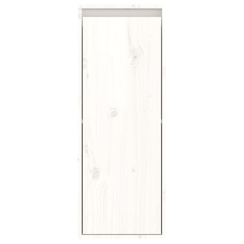 vidaXL fehér tömör fenyőfa faliszekrény 30 x 30 x 80 cm