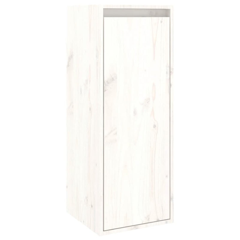vidaXL 2 darab fehér tömör fenyőfa faliszekrény 30 x 30 x 80 cm