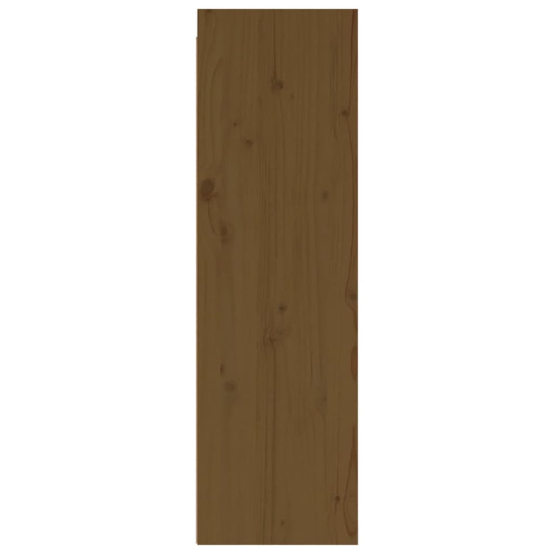 vidaXL 2 db mézbarna tömör fenyőfa faliszekrény 30 x 30 x 100 cm