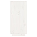 vidaXL fehér tömör fenyőfa tálalószekrény 60 x 34 x 75 cm