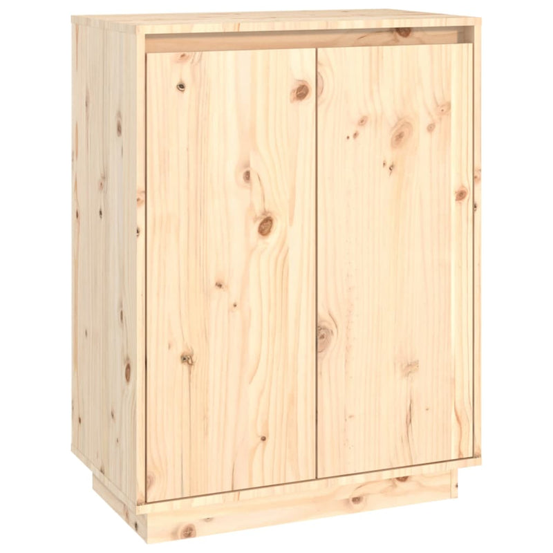 vidaXL tömör fenyőfa cipőszekrény 60 x 35 x 80 cm