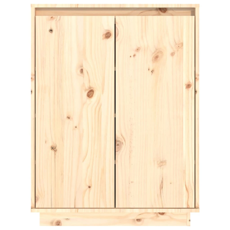 vidaXL tömör fenyőfa cipőszekrény 60 x 35 x 80 cm