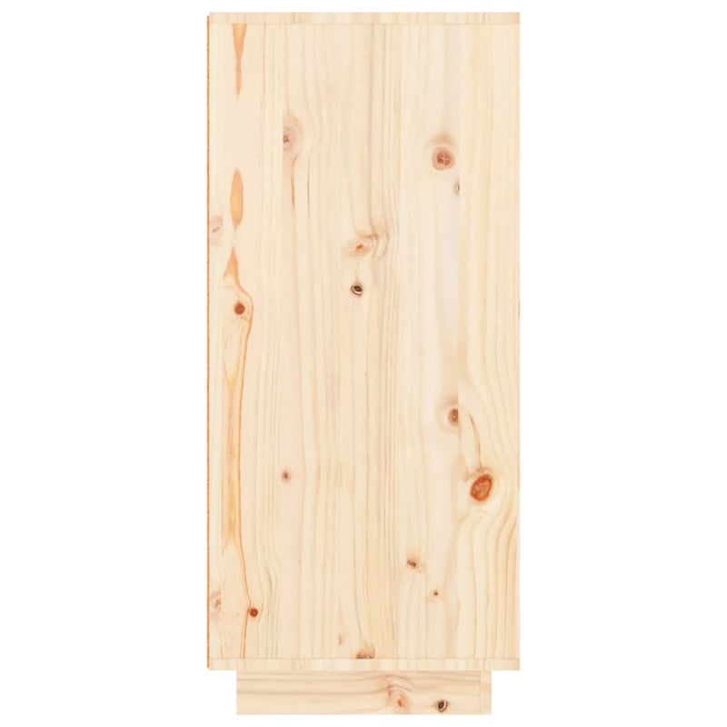 vidaXL tömör fenyőfa cipőszekrény 60 x 35 x 80 cm