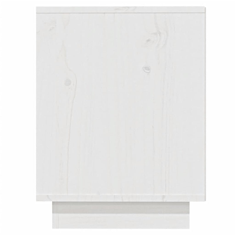 vidaXL fehér tömör fenyőfa cipőszekrény 110 x 34 x 45 cm