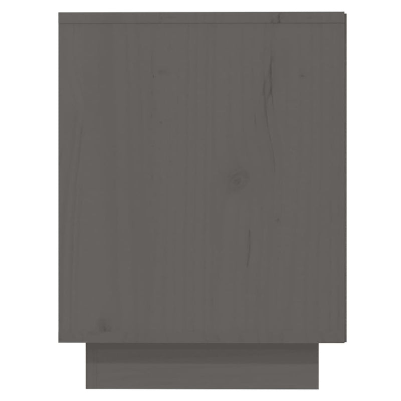 vidaXL szürke tömör fenyőfa cipőszekrény 110 x 34 x 45 cm