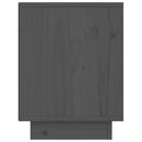 vidaXL 2 db szürke tömör fenyőfa éjjeliszekrény 40 x 30 x 40 cm