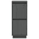 vidaXL 2 db szürke tömör fenyőfa tálalószekrény 31,5 x 34 x 75 cm