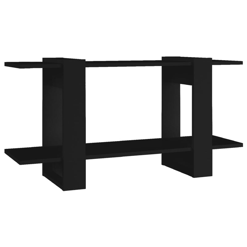 vidaXL fekete szerelt fa könyvszekrény 100 x 30 x 51 cm