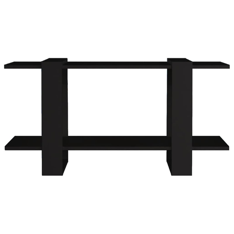 vidaXL fekete szerelt fa könyvszekrény 100 x 30 x 51 cm