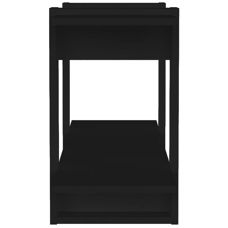 vidaXL fekete szerelt fa könyvszekrény 100 x 30 x 51 cm