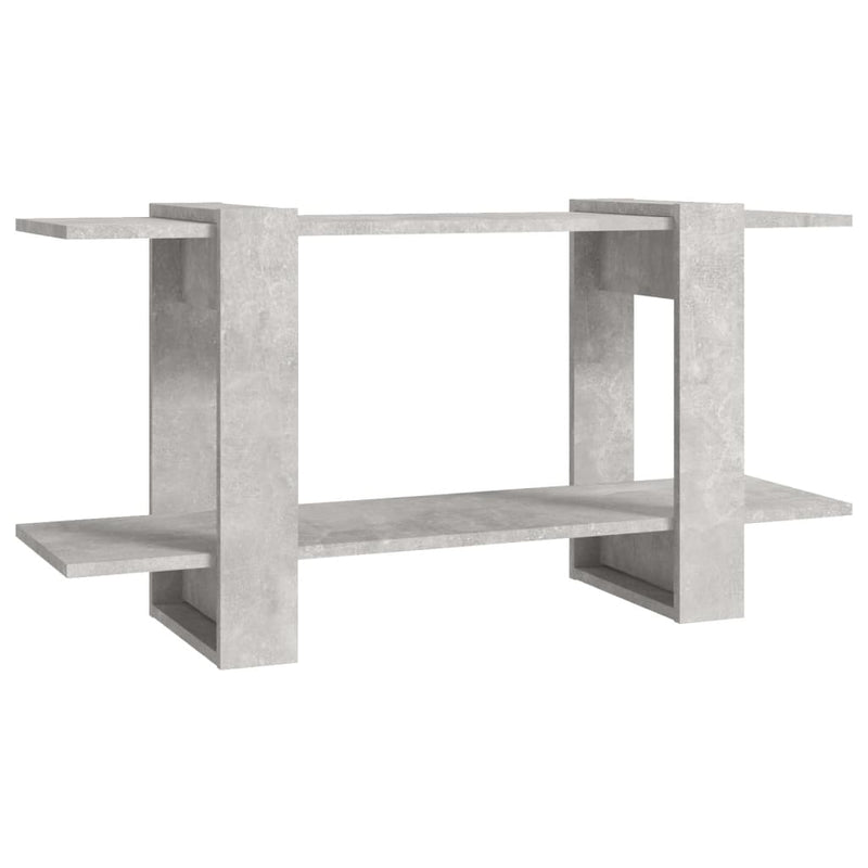 vidaXL betonszürke szerelt fa könyvszekrény 100 x 30 x 51 cm