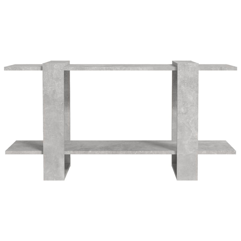 vidaXL betonszürke szerelt fa könyvszekrény 100 x 30 x 51 cm