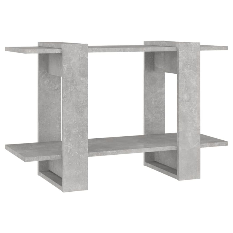 vidaXL betonszürke könyvszekrény/térelválasztó 80 x 30 x 51 cm