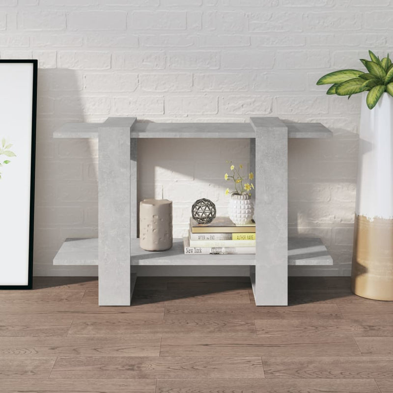 vidaXL betonszürke könyvszekrény/térelválasztó 80 x 30 x 51 cm