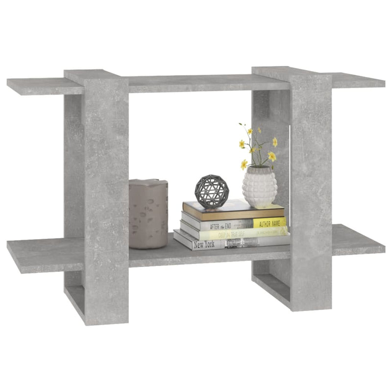 vidaXL betonszürke könyvszekrény/térelválasztó 80 x 30 x 51 cm