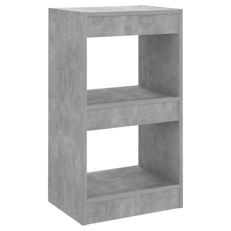 vidaXL betonszürke könyvszekrény/térelválasztó 40 x 30 x 72 cm