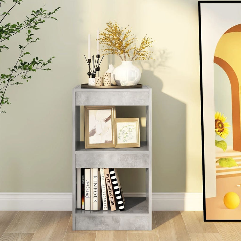 vidaXL betonszürke könyvszekrény/térelválasztó 40 x 30 x 72 cm