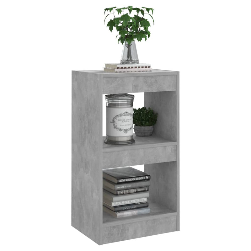 vidaXL betonszürke könyvszekrény/térelválasztó 40 x 30 x 72 cm