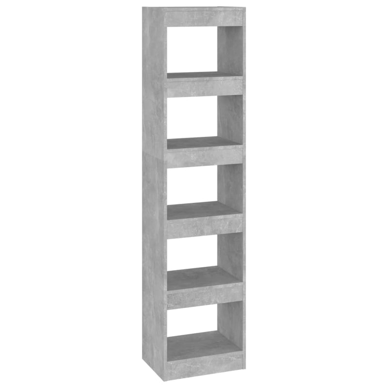vidaXL betonszürke térelválasztó könyvszekrény 40 x 30 x 166 cm