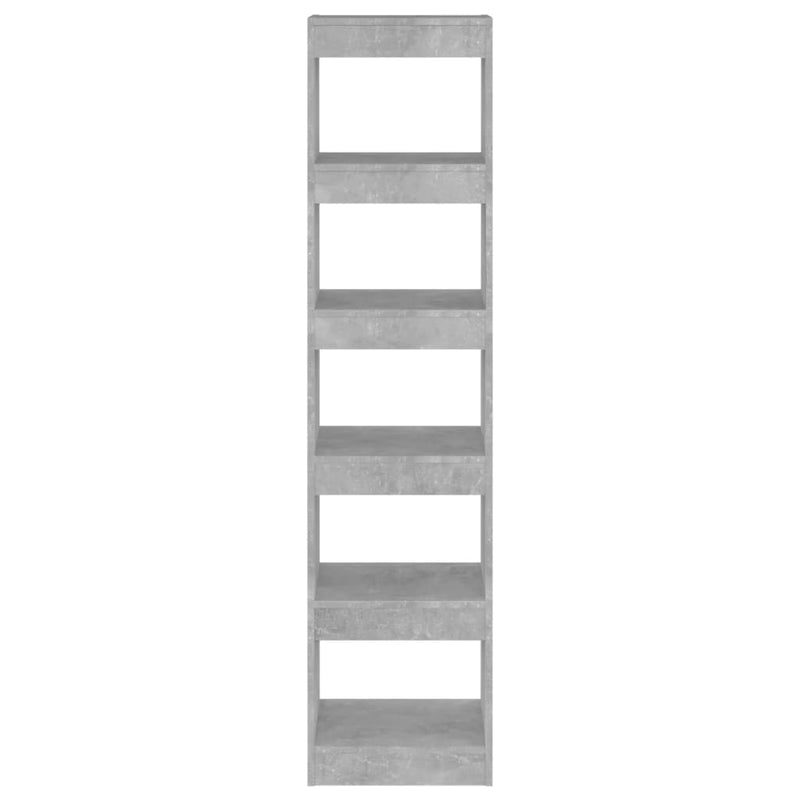 vidaXL betonszürke térelválasztó könyvszekrény 40 x 30 x 166 cm