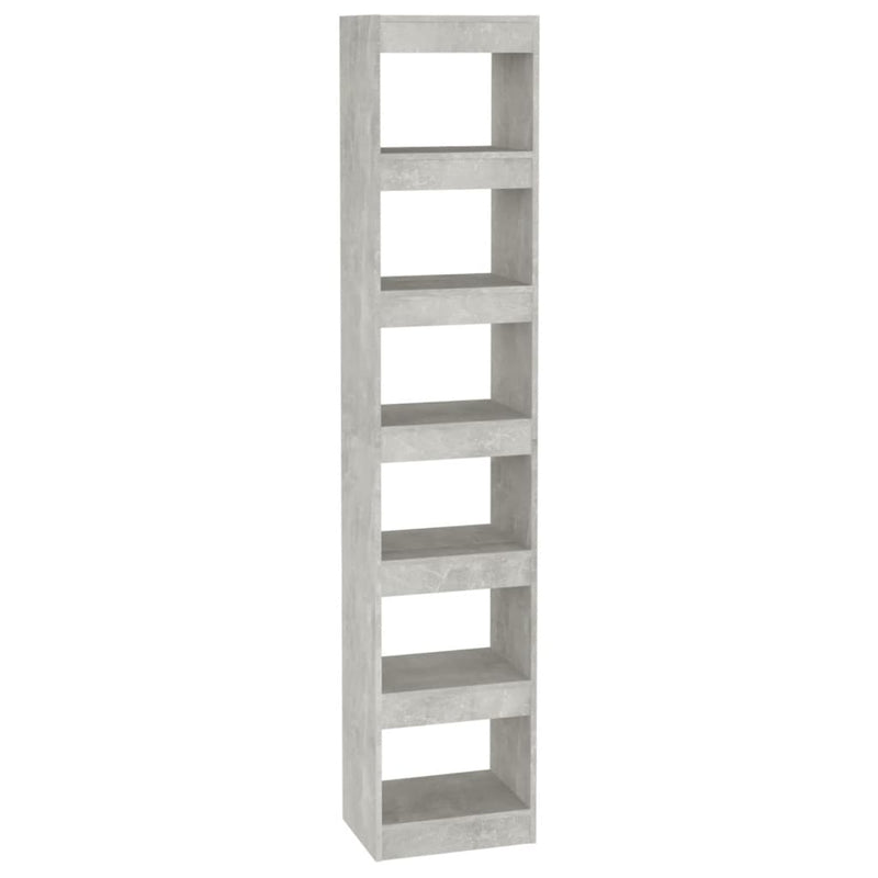 vidaXL betonszürke térelválasztó könyvszekrény 40 x 30 x 198 cm