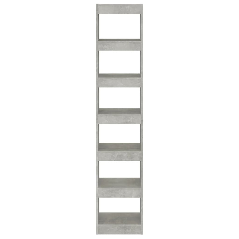 vidaXL betonszürke térelválasztó könyvszekrény 40 x 30 x 198 cm