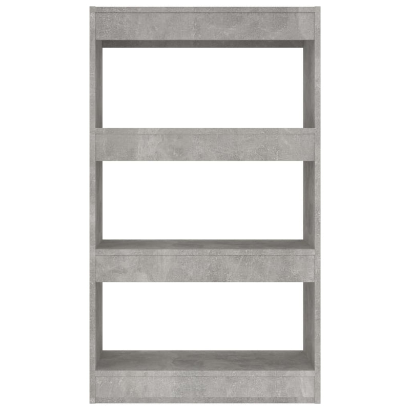 vidaXL betonszürke szerelt fa könyvszekrény/térelválasztó 60x30x103 cm