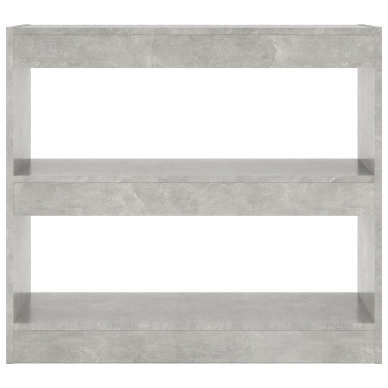 vidaXL betonszürke térelválasztó könyvszekrény 80 x 30 x 72 cm