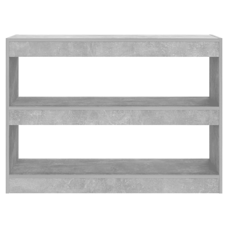 vidaXL betonszürke térelválasztó könyvszekrény 100 x 30 x 72 cm