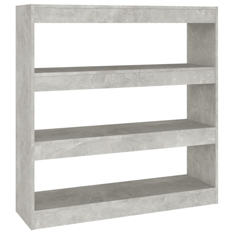 vidaXL betonszürke térelválasztó könyvszekrény 100 x 30 x 103 cm