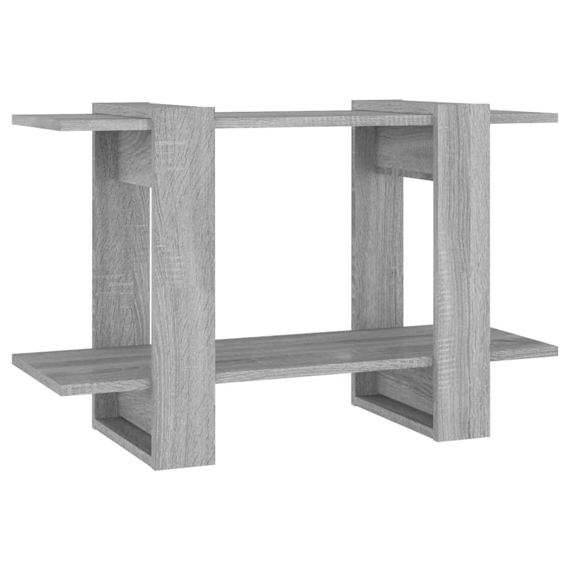 vidaXL szürke sonoma színű könyvszekrény/térelválasztó 80 x 30 x 51 cm
