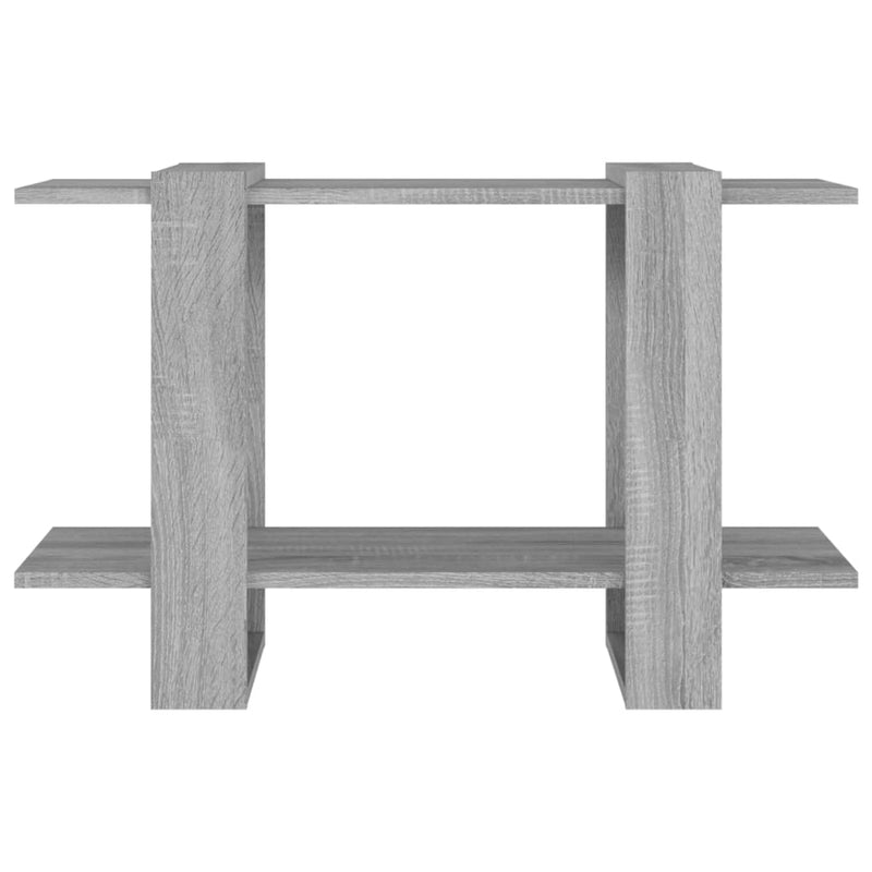 vidaXL szürke sonoma színű könyvszekrény/térelválasztó 80 x 30 x 51 cm