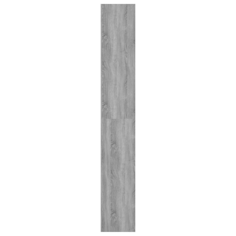 vidaXL szürke sonoma színű térelválasztó könyvszekrény 60x30x198 cm