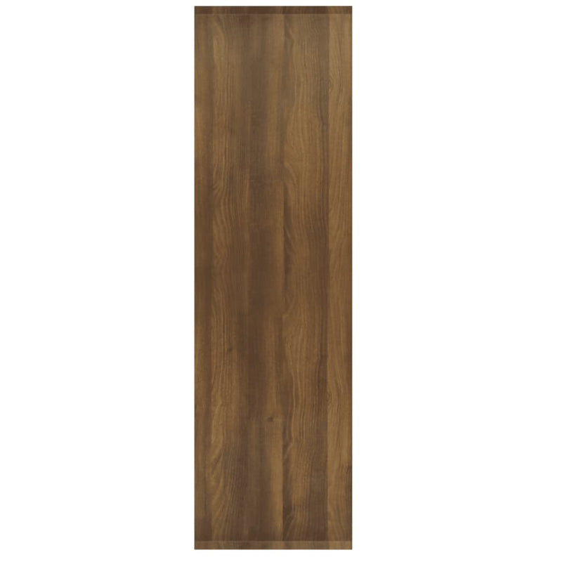 vidaXL barna tölgyszínű fa könyvszekrény/térelválasztó 80x30x103 cm