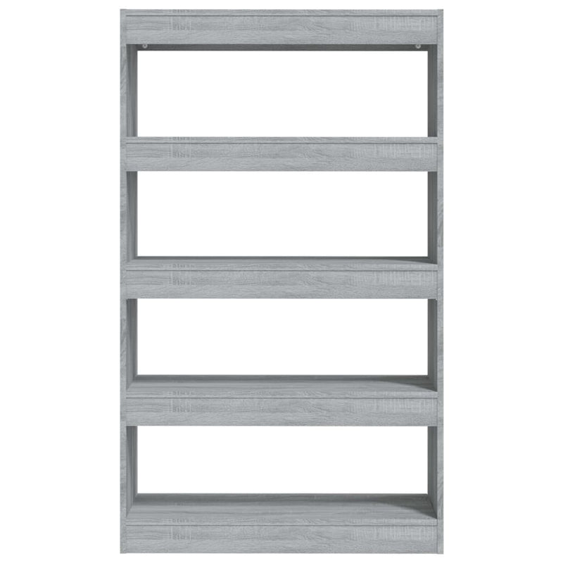 vidaXL szürke sonoma színű fa könyvszekrény/térelválasztó 80x30x135 cm