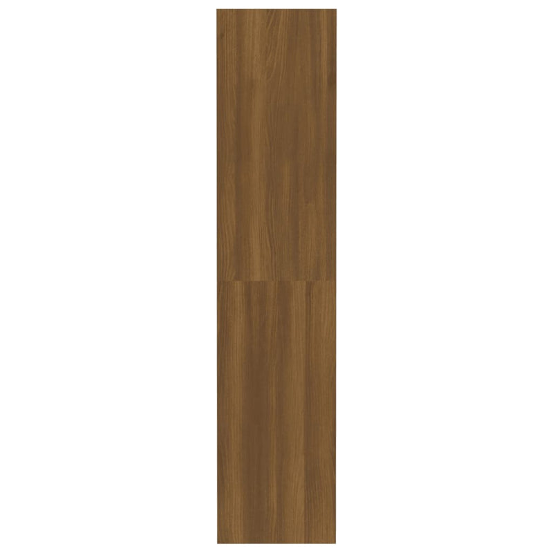 vidaXL barna tölgyszínű fa könyvszekrény/térelválasztó 80x30x135 cm