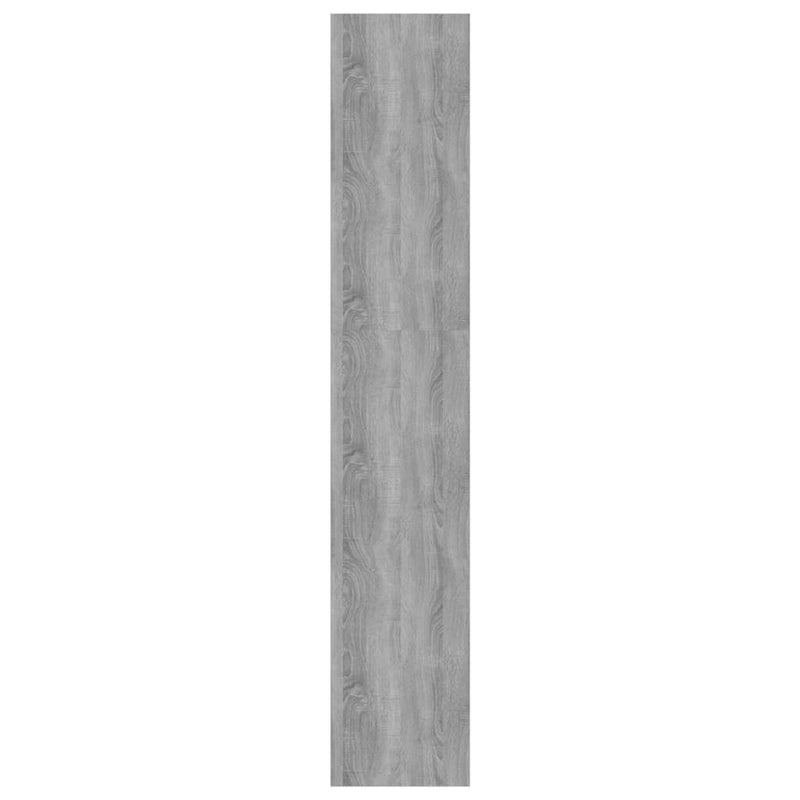 vidaXL szürke sonoma színű fa könyvszekrény/térelválasztó 80x30x166 cm