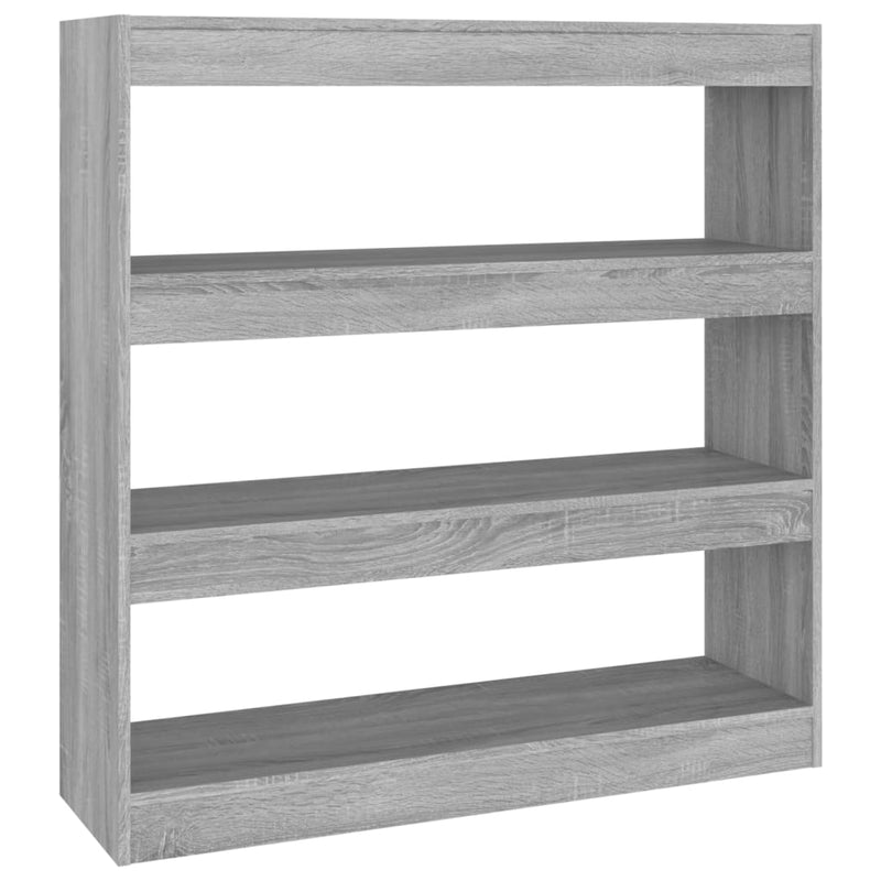 vidaXL szürke sonoma színű könyvszekrény/térelválasztó 100x30x103 cm