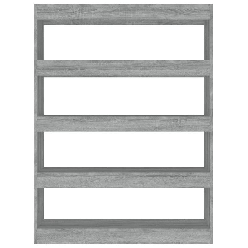 vidaXL szürke sonoma színű könyvszekrény/térelválasztó 100x30x135 cm