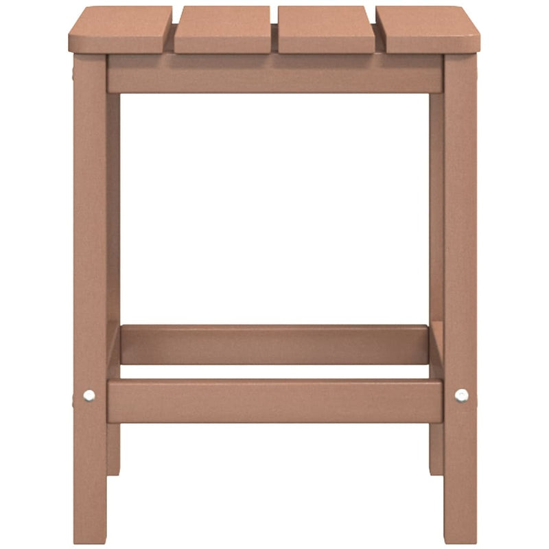 vidaXL barna HDPE kerti adirondack szék asztallal