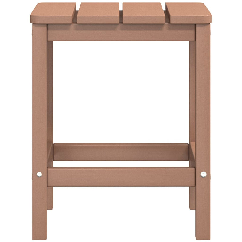 vidaXL barna HDPE kerti adirondack székek asztallal