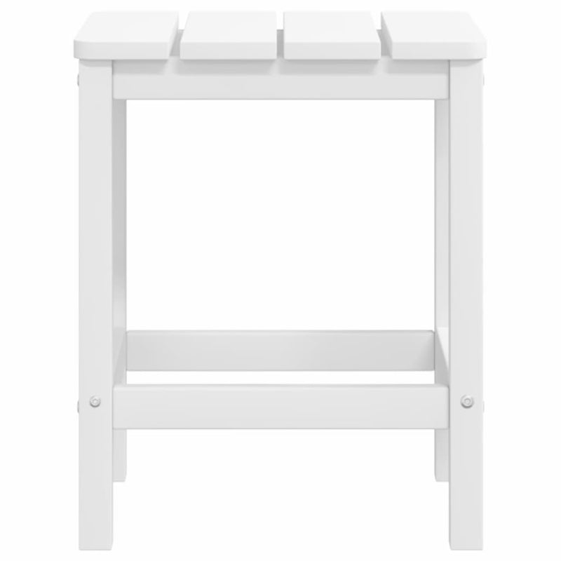 vidaXL fehér HDPE kerti adirondack szék lábtartóval és asztallal